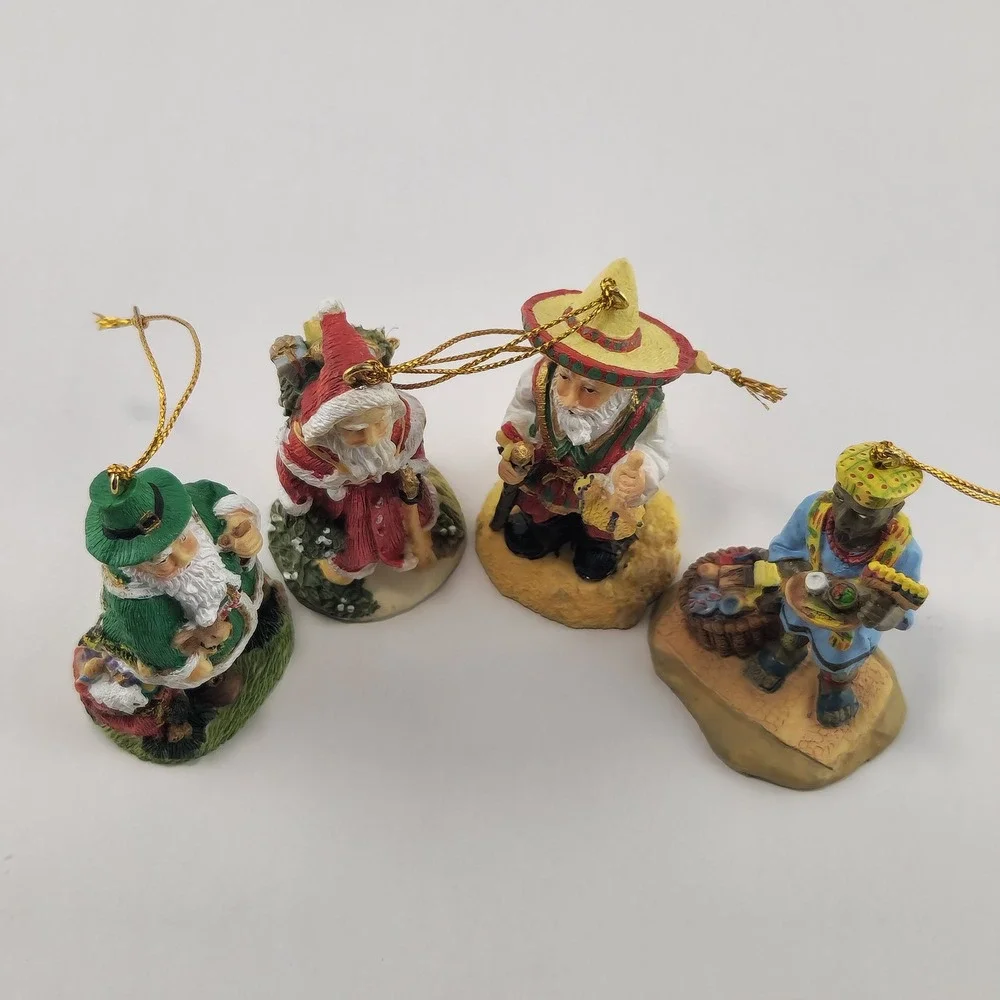 International Santa Claus Ornament Collection international santa